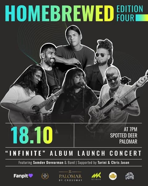 "Infinite" Album Launch Concert featuring Somdev Devvarman & Tarini | Home Brewed IV